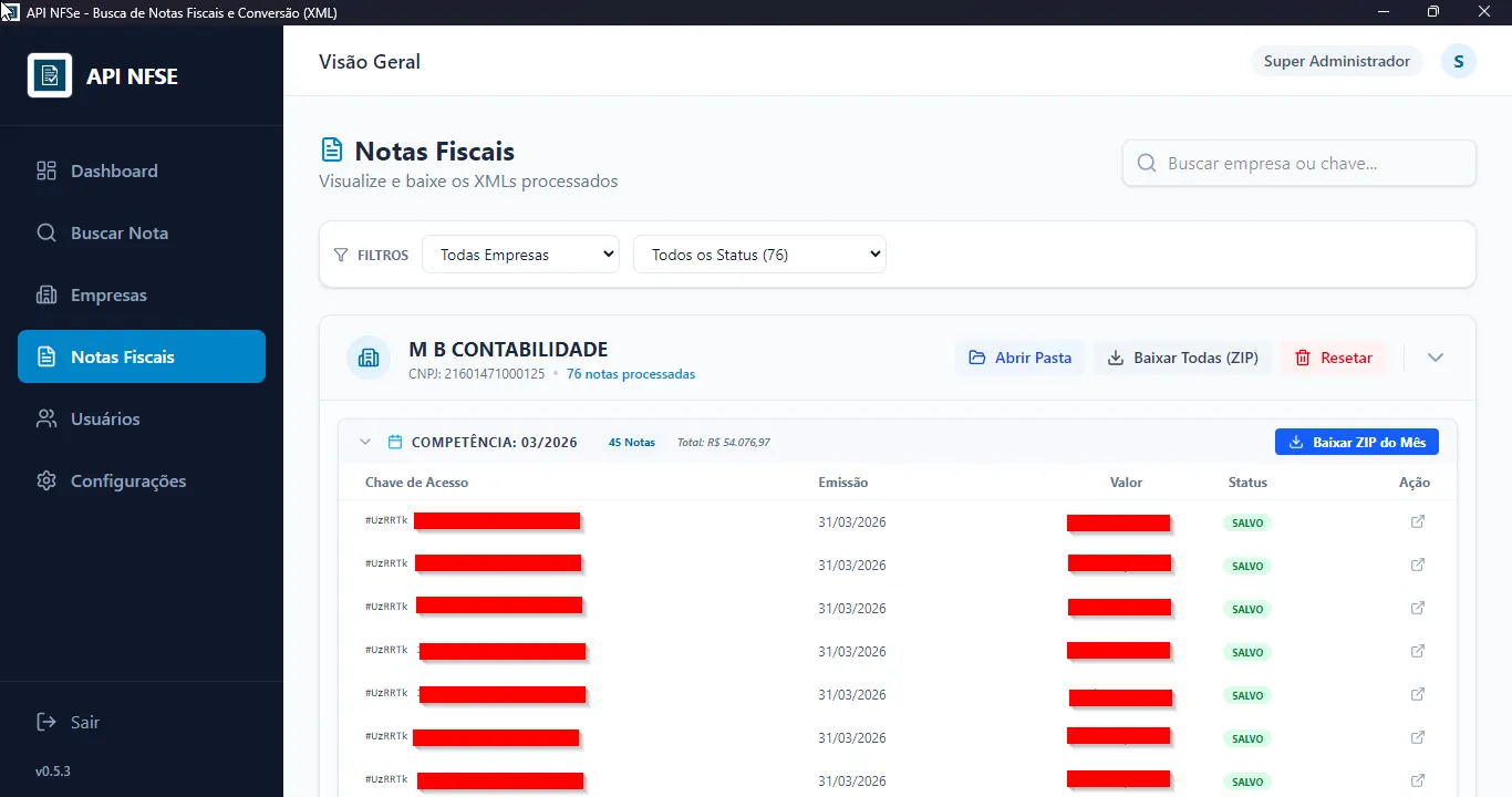 API NFSe — 6/11