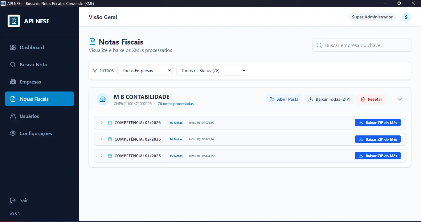 API NFSe — 7/11